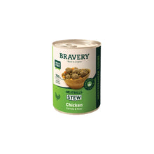 Bravery WF Perro Albondigas Estofado de Pollo Zanahoria y Guisantes Lata 415 g