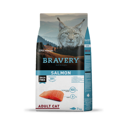 Bravery Gato Adulto Esterilizado Salmón 7 Kg