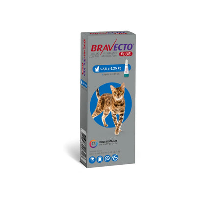 Bravecto Plus Gato 2.8 - 6.25 kg (250 mg)