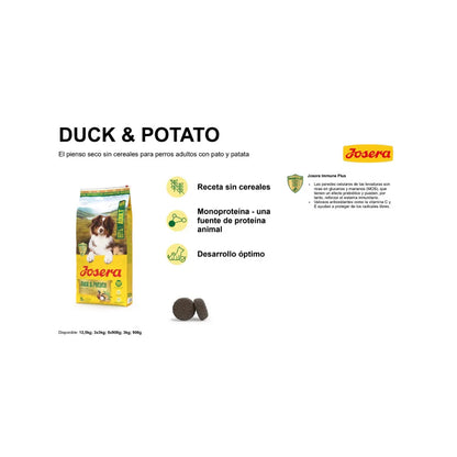 Josera Duck & Potato (Ex Ente & Kartoffel) 12,5 kg