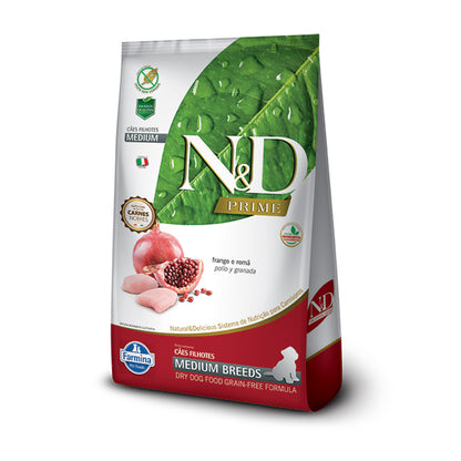 N&D Prime Perro Cachorro Medium Breeds Pollo y Granada 10,1 kg