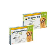 Pack 2x Simparica 20 - 40 kg (80mg) 3 Comprimidos