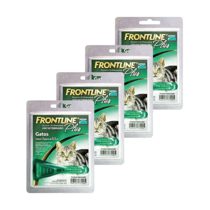 Pack 4x Frontline Plus Gatos 0.5 ml