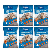 Pack 6x Arena Sanitaria para Gato Traper 9 kg