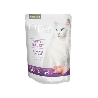Piper Cat Sterilised Conejo 100 g