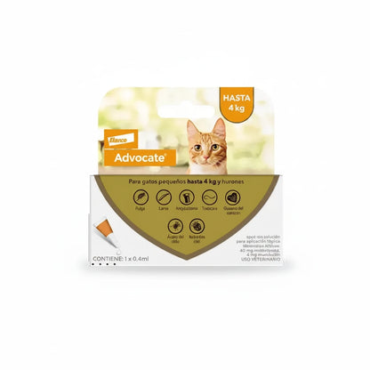 Advocate Gato Hasta 4 kg (0.4 ml)