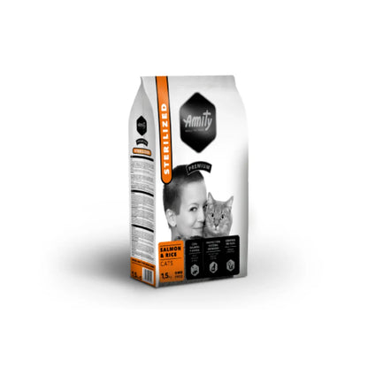 Amity Premium Gatos Salmon & Rice Sterilized 1,5 kg