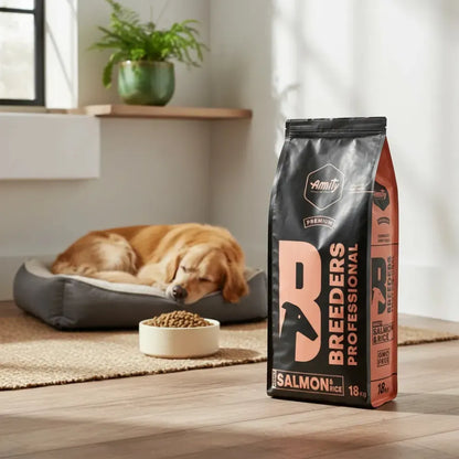Amity Premium Perro Adulto Salmón y Arroz Breeders 18 kg