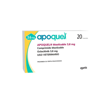 Apoquel Masticable 3,6 mg x 20 Comprimidos