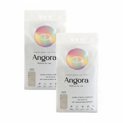 Pack 2 x Arena Angora Carbón Activado 24 kg (2 x 12 k)