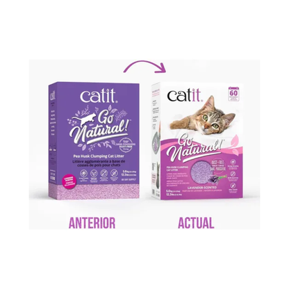 Arena Catit Go Natural Biodegradable Lavanda 5,6 kg