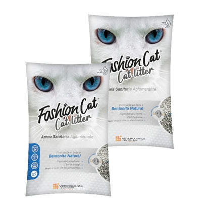 Pack 2x Arena Sanitaria Fashion Cat Bentonita 40 kg