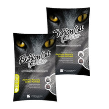 Pack 2x Arena Sanitaria Fashion Cat Carbón Activado 20 kg
