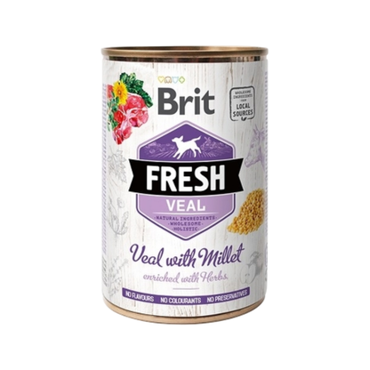 Brit Fresh Veal With Millet 400 g