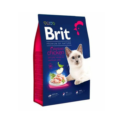 Brit Premium by Nature Cat Sterilized Chicken 8 kg