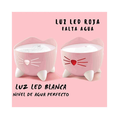Catit Pixi Fuente Bebedera Rosa