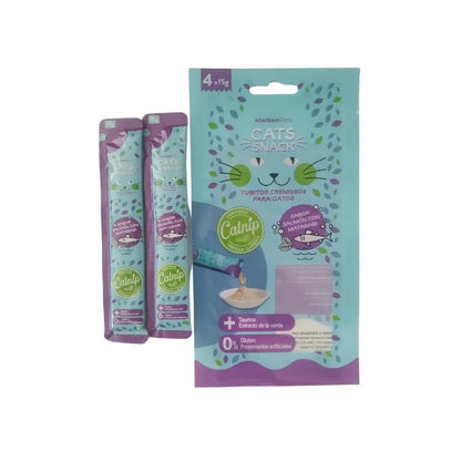 Cats Snack Cremoso Salmón con Matatabi 15 g