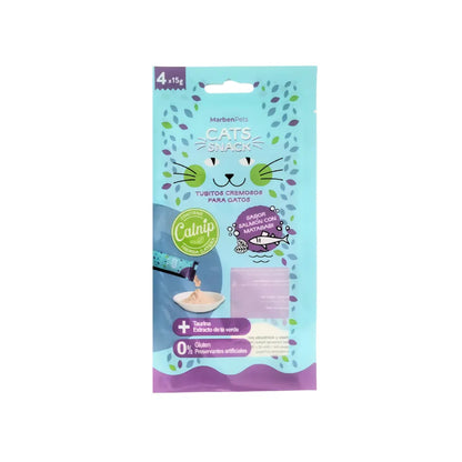Cats Snack Cremoso Salmón con Matatabi 15 g