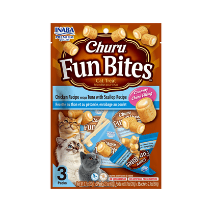 Churu Gato Fun Bites Tuna & Scallop & Chicken