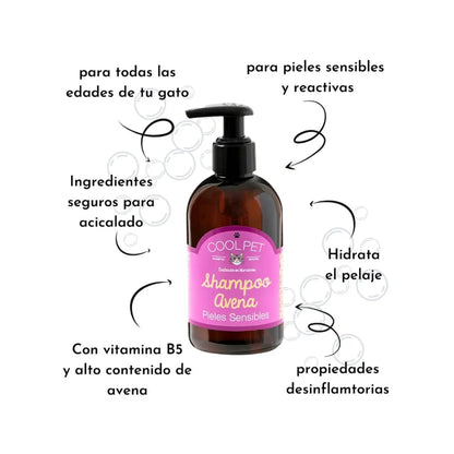 Coolpet Shampoo de Avena para Gatos 250 ml