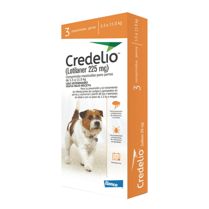 Credelio 5.5 - 11 kg (225mg) en 3 Comprimidos