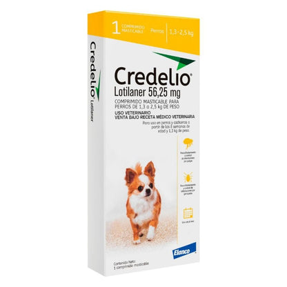Credelio 1.3 - 2.5 kg en 1 Comprimido