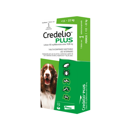 Credelio Plus 4 11–22 kg en 1 Comprimido