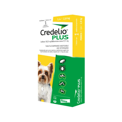 Credelio Plus 1,4–2,8 kg en 1 Comprimido