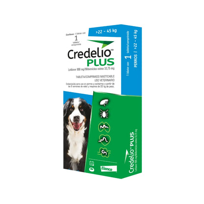 Credelio Plus Perro 22–45 kg en 1 Comprimido