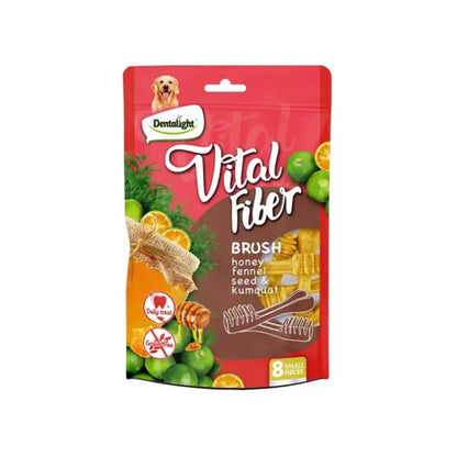 Dentalight Vital Fiber Brush Miel, Semilla de Hinojo y Kumquat 80 gr