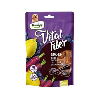 Dentalight Vital Fiber Brush Pera, Zanahoria Morada y Blueberry 85 g