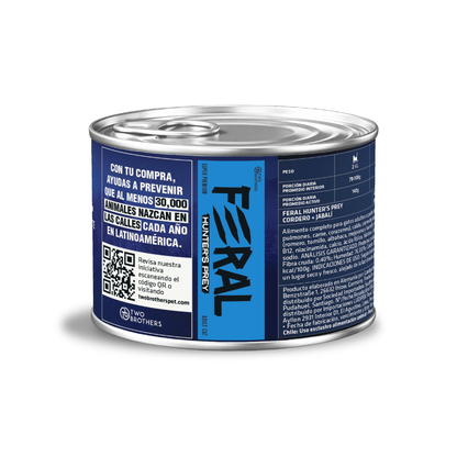 Feral Lata Gato Adulto Cordero y Jabalí 200 g
