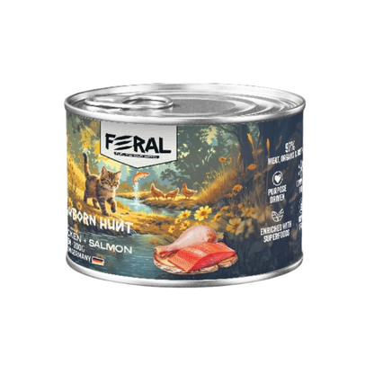 Feral Lata Gato Kitten Pollo y Salmón 200 g
