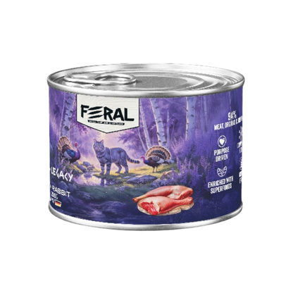 Feral Lata Gato Senior Pavo y Conejo 200 g