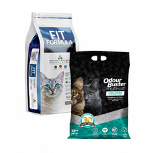 Pack Fit Formula Gato 10 k y Arena Odour Buster Multi-Cat 12 kg