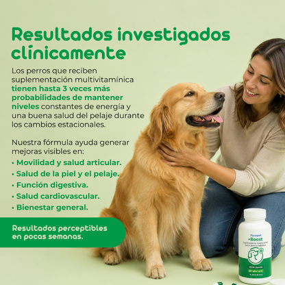 Multi-Vitaminas Perro Flowpet + Boost 60 Cápsulas