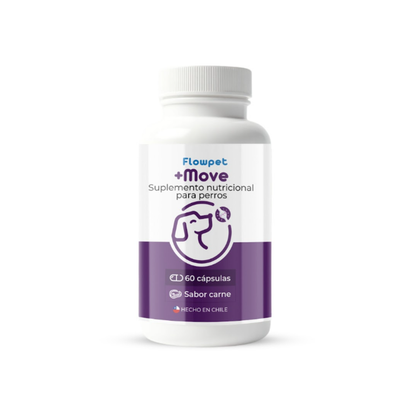 Suplemento Articular Perro Flowpet + Move 60 Capsulas