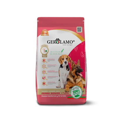 Gerolamo Alimento Perro Senior Raza Mediana/Grande 15 kg