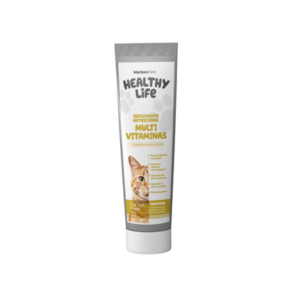 Healthy Life Lick Paste Gatos Multivitaminas 110 g