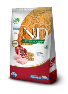 N&D Ancestral Gato Pollo & Granada Castrado 1,5 kg