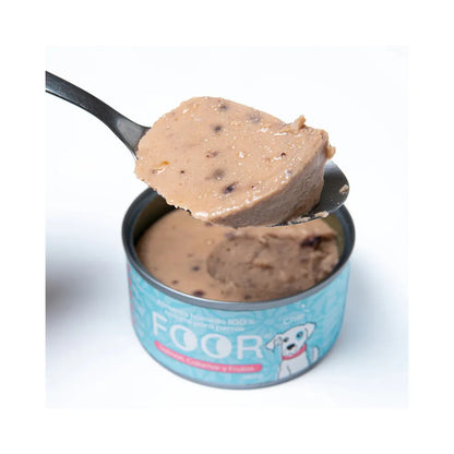 FOOR Lata Perro – Salmón, Calamar y Frutas 160 g