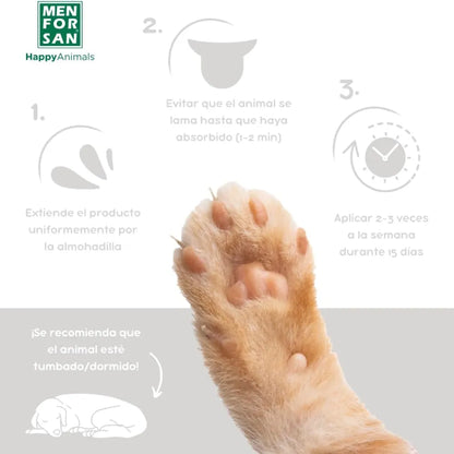 Menforsan Protector De Almohadillas Para Perros Y Gatos 60 ml
