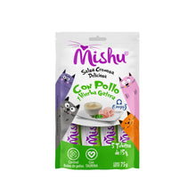 Mishu Tubos Pollo con Hierba Gatera 15 g x 5 unidades