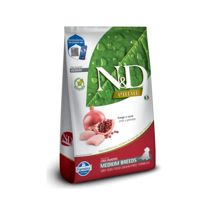 N&D Prime Perro Cachorro Medium Breeds Pollo y Granada 2,5 kg