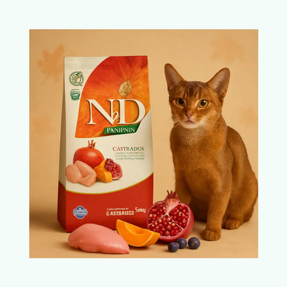 N&D Pumpkin Felino Pollo Granada & Calabaza Castrados 7,5 kg