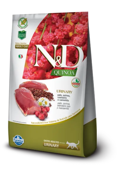 N&D Quinoa Gato Pato Quinoa Cranberry & Manzanilla 1,5 kg