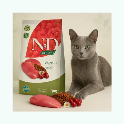 N&D Quinoa Gato Pato Quinoa Cranberry & Manzanilla 1,5 kg