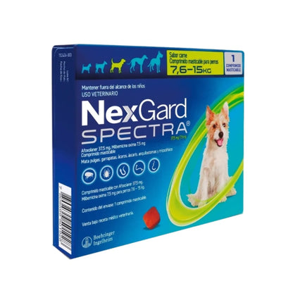 Nexgard Spectra 7.6 - 15 kg en 1 Comprimido