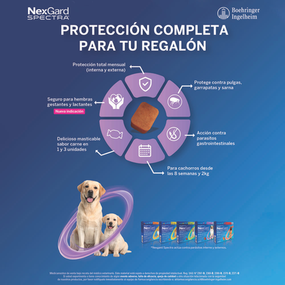 Nexgard Spectra 15 - 30 kg en 3 Comprimidos