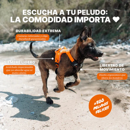 Non-Stop Dogwear Arnés Ramble Negro/Rosado Talla M